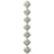 12 Pack: Sterling Silver-Plated Diamond Beads, 16mm by Bead Landing™